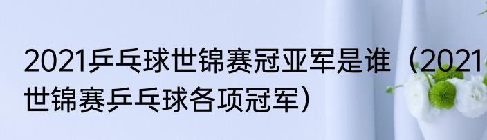 2021乒乓球世锦赛冠亚军是谁（2021世锦赛乒乓球各项冠军）
