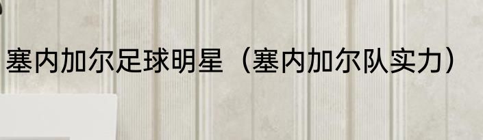 塞内加尔足球明星（塞内加尔队实力）