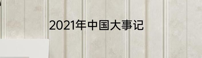 2021年中国大事记