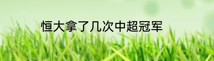 恒大拿了几次中超冠军