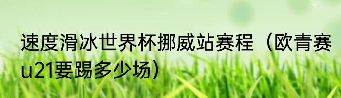 速度滑冰世界杯挪威站赛程（欧青赛u21要踢多少场）