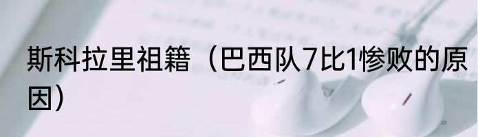 斯科拉里祖籍（巴西队7比1惨败的原因）