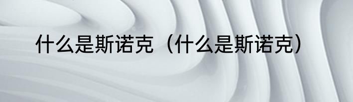 什么是斯诺克（什么是斯诺克）