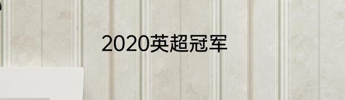 2020英超冠军