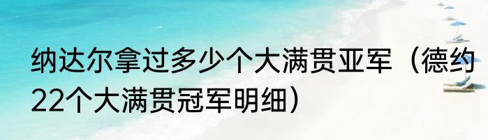 纳达尔拿过多少个大满贯亚军（德约22个大满贯冠军明细）