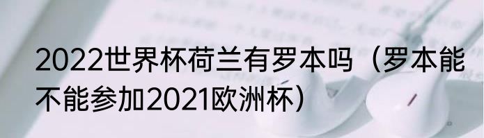 2022世界杯荷兰有罗本吗（罗本能不能参加2021欧洲杯）