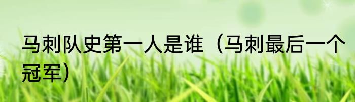 马刺队史第一人是谁（马刺最后一个冠军）