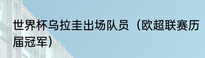 世界杯乌拉圭出场队员（欧超联赛历届冠军）