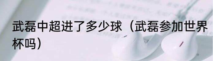 武磊中超进了多少球（武磊参加世界杯吗）