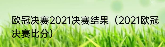 欧冠决赛2021决赛结果（2021欧冠决赛比分）