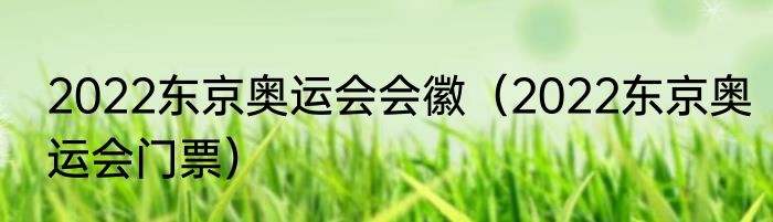 2022东京奥运会会徽（2022东京奥运会门票）