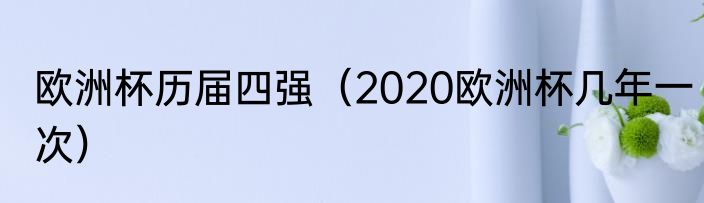 欧洲杯历届四强（2020欧洲杯几年一次）
