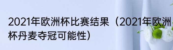 2021年欧洲杯比赛结果（2021年欧洲杯丹麦夺冠可能性）