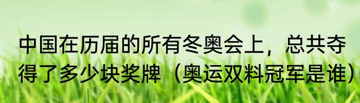 中国在历届的所有冬奥会上，总共夺得了多少块奖牌（奥运双料冠军是谁）