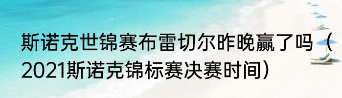 斯诺克世锦赛布雷切尔昨晚赢了吗（2021斯诺克锦标赛决赛时间）