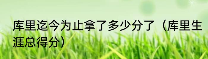 库里迄今为止拿了多少分了（库里生涯总得分）