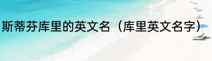 斯蒂芬库里的英文名（库里英文名字）