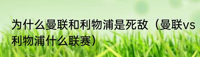 为什么曼联和利物浦是死敌（曼联vs利物浦什么联赛）
