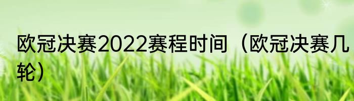 欧冠决赛2022赛程时间（欧冠决赛几轮）