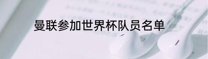 曼联参加世界杯队员名单