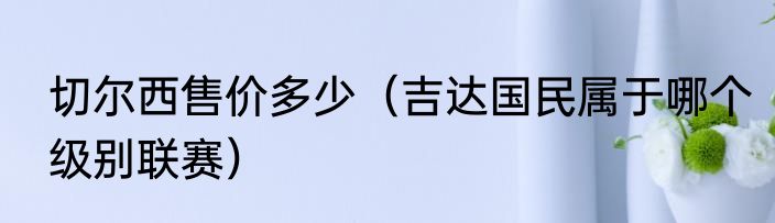切尔西售价多少（吉达国民属于哪个级别联赛）
