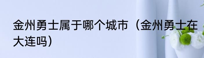 金州勇士属于哪个城市（金州勇士在大连吗）