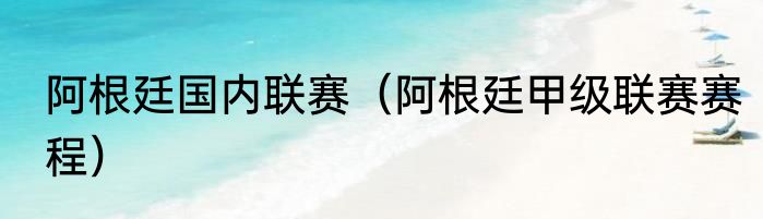 阿根廷国内联赛（阿根廷甲级联赛赛程）