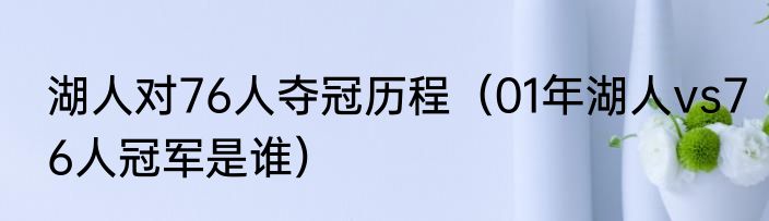 湖人对76人夺冠历程（01年湖人vs76人冠军是谁）