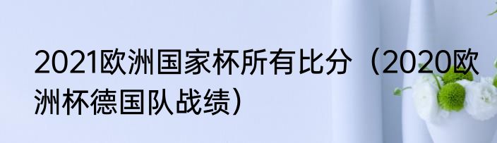 2021欧洲国家杯所有比分（2020欧洲杯德国队战绩）