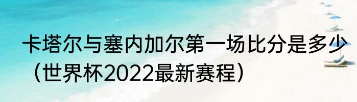 卡塔尔与塞内加尔第一场比分是多少（世界杯2022最新赛程）