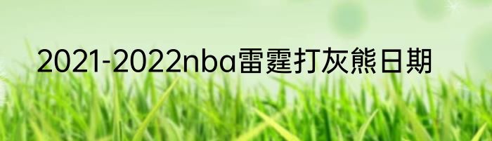 2021-2022nba雷霆打灰熊日期