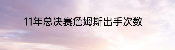 11年总决赛詹姆斯出手次数
