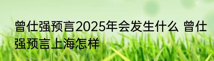 曾仕强预言2025年会发生什么 曾仕强预言上海怎样