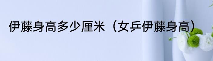 伊藤身高多少厘米（女乒伊藤身高）