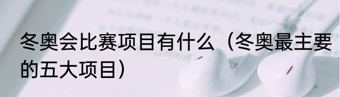 冬奥会比赛项目有什么（冬奥最主要的五大项目）