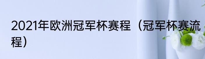 2021年欧洲冠军杯赛程（冠军杯赛流程）