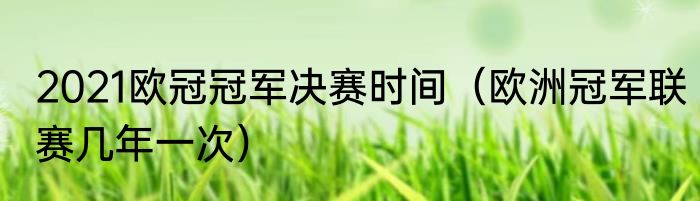 2021欧冠冠军决赛时间（欧洲冠军联赛几年一次）