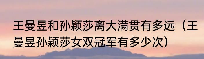 王曼昱和孙颖莎离大满贯有多远（王曼昱孙颖莎女双冠军有多少次）