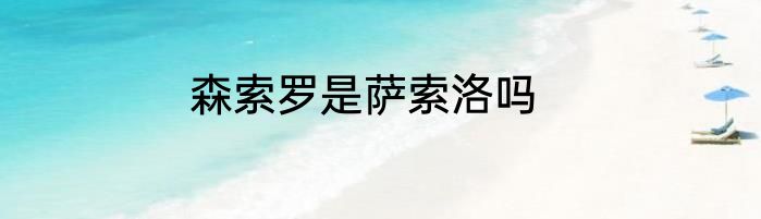 森索罗是萨索洛吗