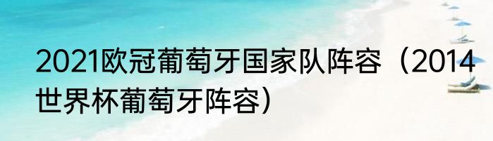 2021欧冠葡萄牙国家队阵容（2014世界杯葡萄牙阵容）