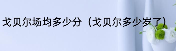 戈贝尔场均多少分（戈贝尔多少岁了）