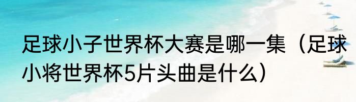 足球小子世界杯大赛是哪一集（足球小将世界杯5片头曲是什么）