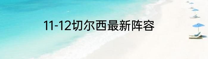 11-12切尔西最新阵容