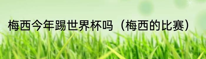 梅西今年踢世界杯吗（梅西的比赛）