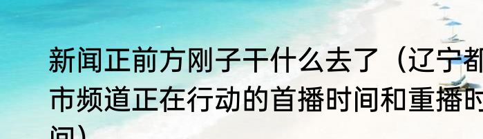 新闻正前方刚子干什么去了（辽宁都市频道正在行动的首播时间和重播时间）
