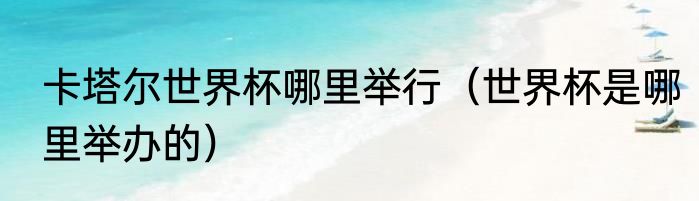 卡塔尔世界杯哪里举行（世界杯是哪里举办的）