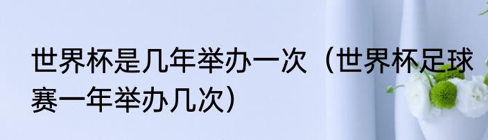 世界杯是几年举办一次（世界杯足球赛一年举办几次）
