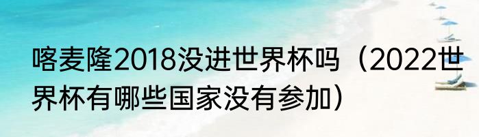 喀麦隆2018没进世界杯吗（2022世界杯有哪些国家没有参加）