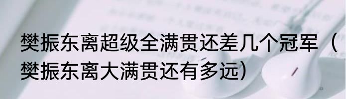 樊振东离超级全满贯还差几个冠军（樊振东离大满贯还有多远）