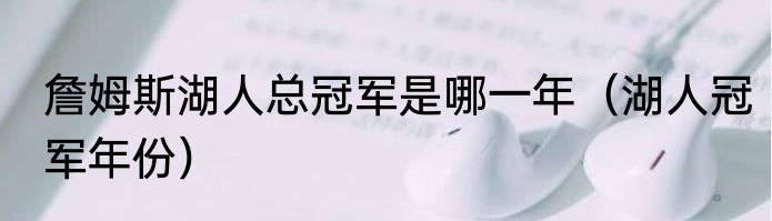 詹姆斯湖人总冠军是哪一年（湖人冠军年份）